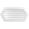 Ekena Millwork Half Round Surface Mount PVC Gable Vent w/ 3-1/2"W x 1"P Standard Frame, 42"W x 21"H GVPHR42X2101SN - alternate 1